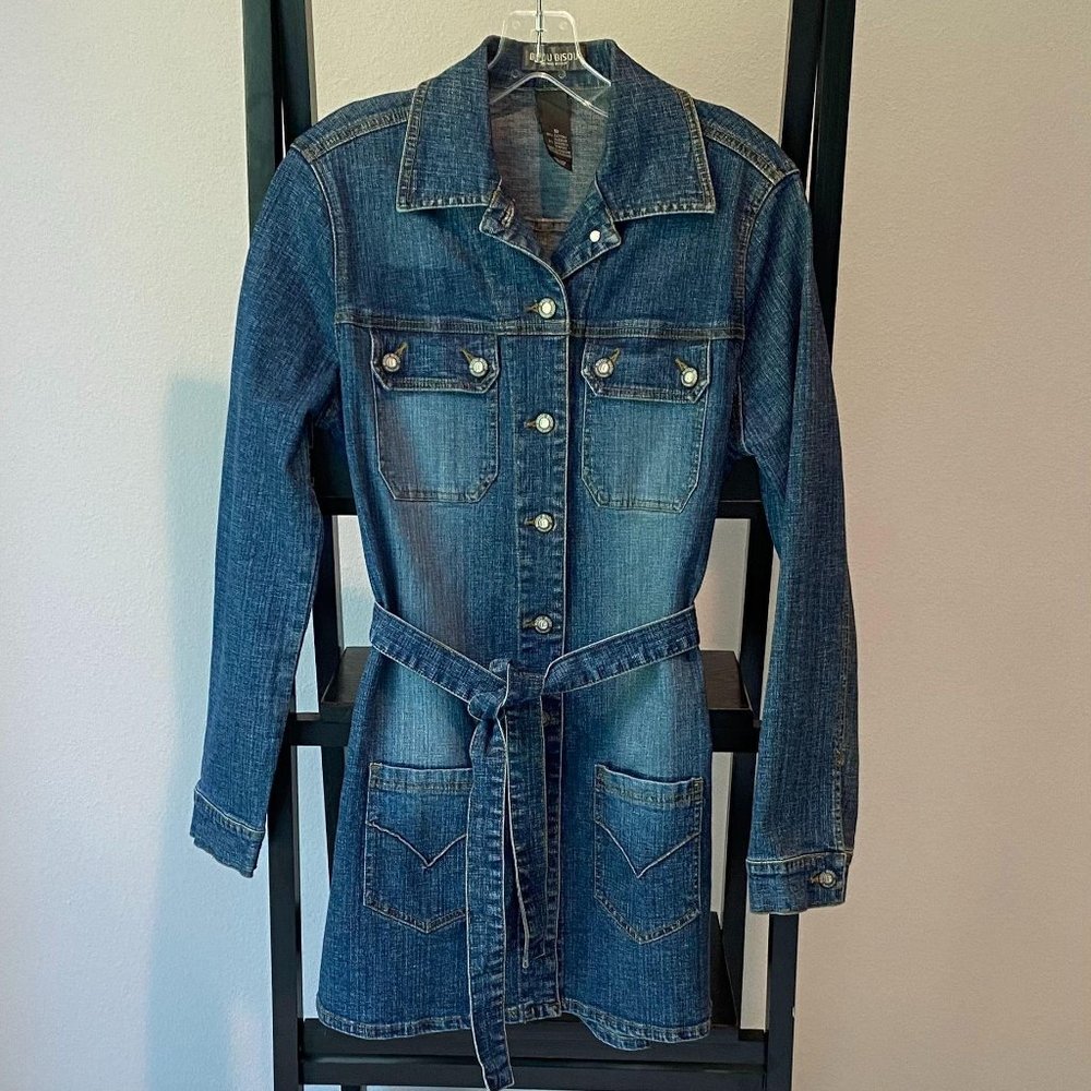 BISOU BISOU Michele Bohbot Denim Dress-Size 10